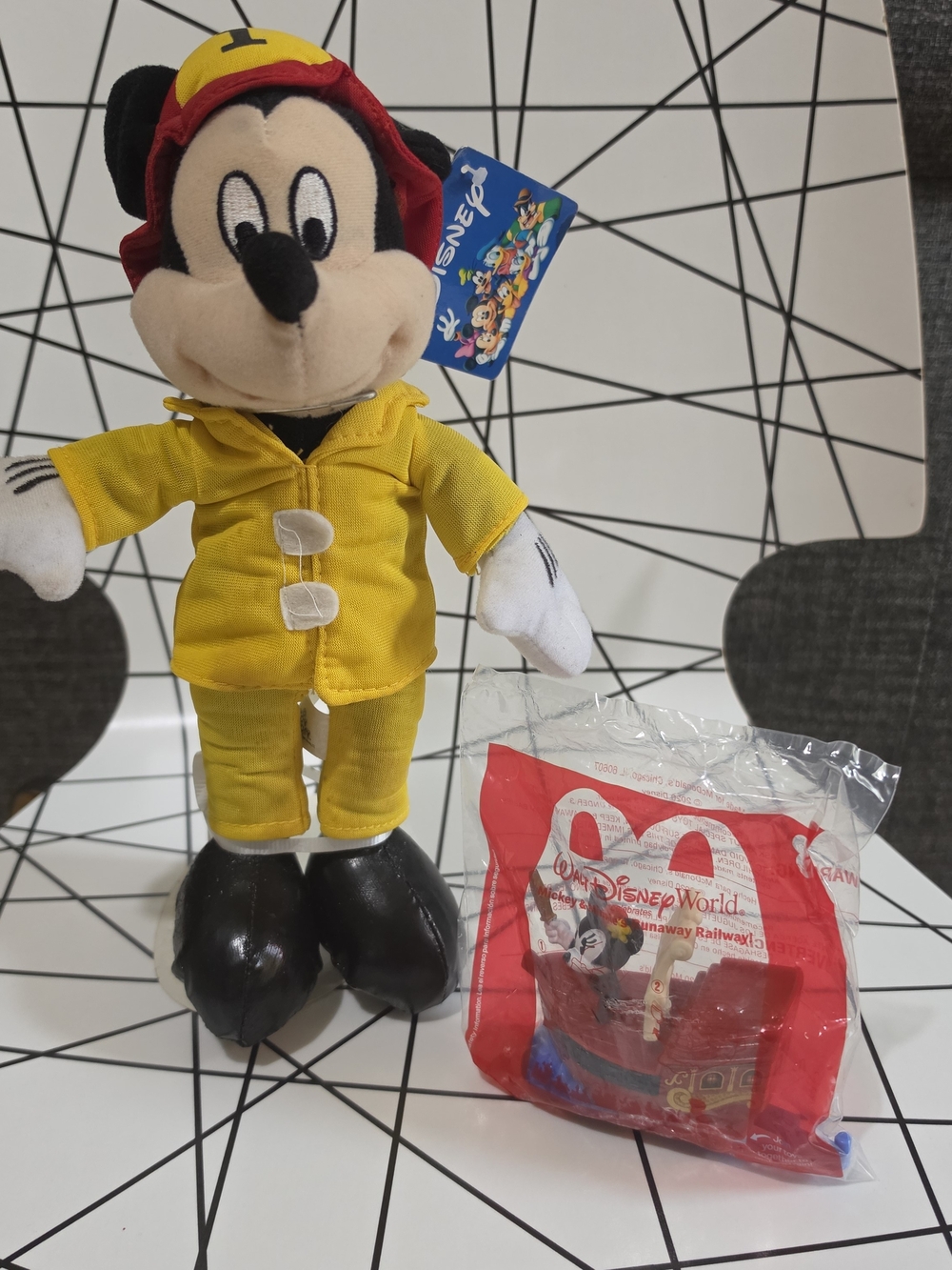 Disney Mickey Mouse Yellow Firefighter Plush Toy - Kids Toy